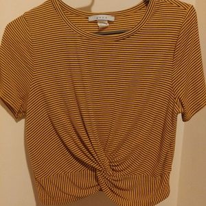 Yellow and Black Tie Shirt